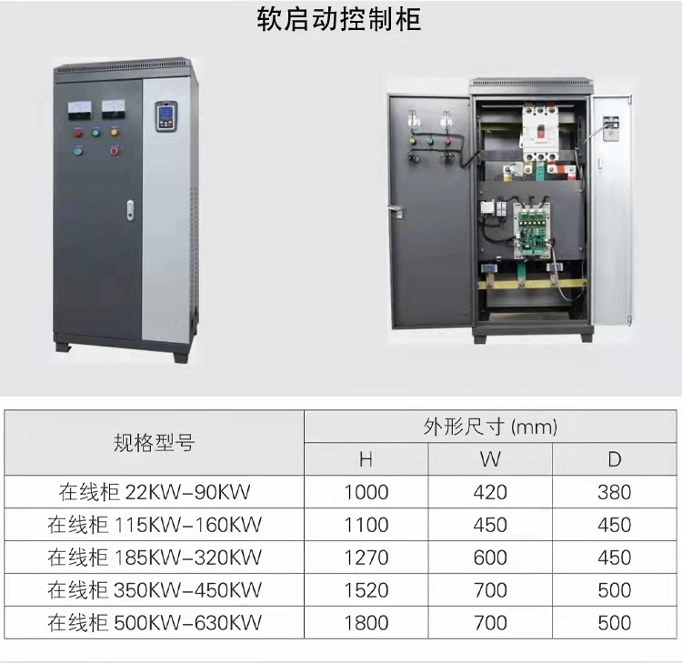 在线软起动器外形尺寸图